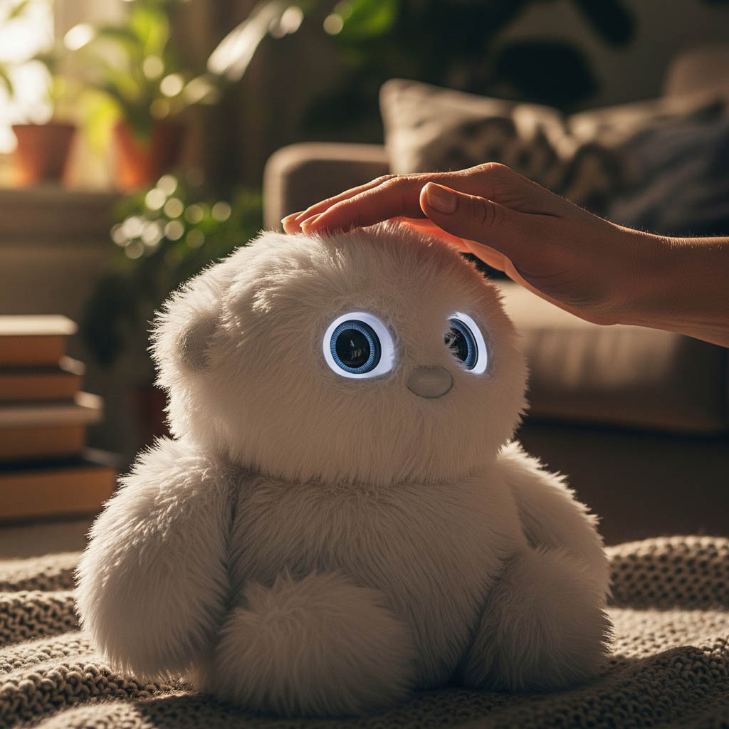 Large blue letters 'AI' stand prominently on a surface covered with a pattern of hexagonal shapes. Dark swirling lines intersect around the letters, creating a sense of motion and complexity. The background has a metallic sheen with a futuristic, digital style.